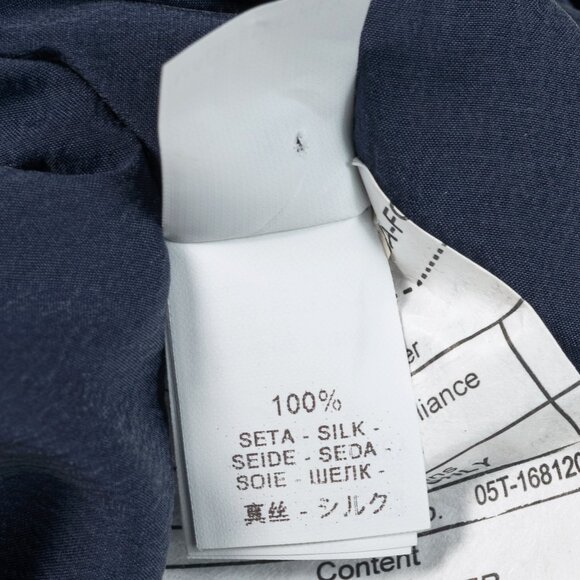 Brunello Cucinelli AW/14 Blue Quilted Silk Crystal Feather-Trim Vest - Picture 9 of 12